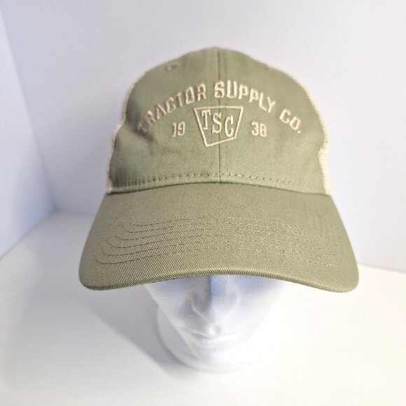 Tractor Supply Co Other - Olive Green Tractor Supply Mesh Trucker Hat Adjustable Snapback Baseball Cap